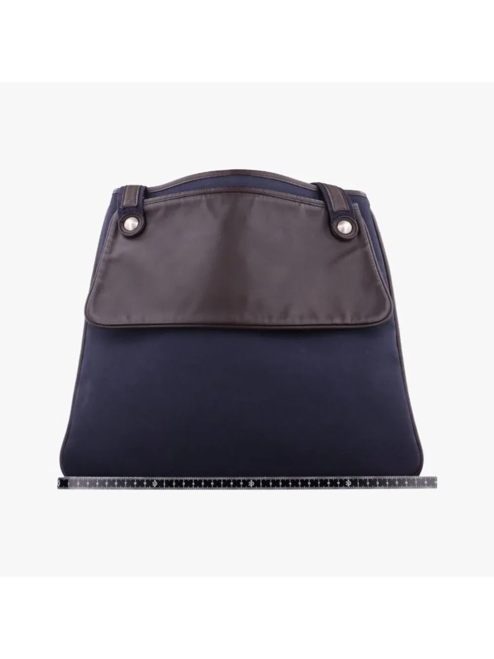 Hermes Mrs Hippie Black Toile Officier Veau Shoulder Bag